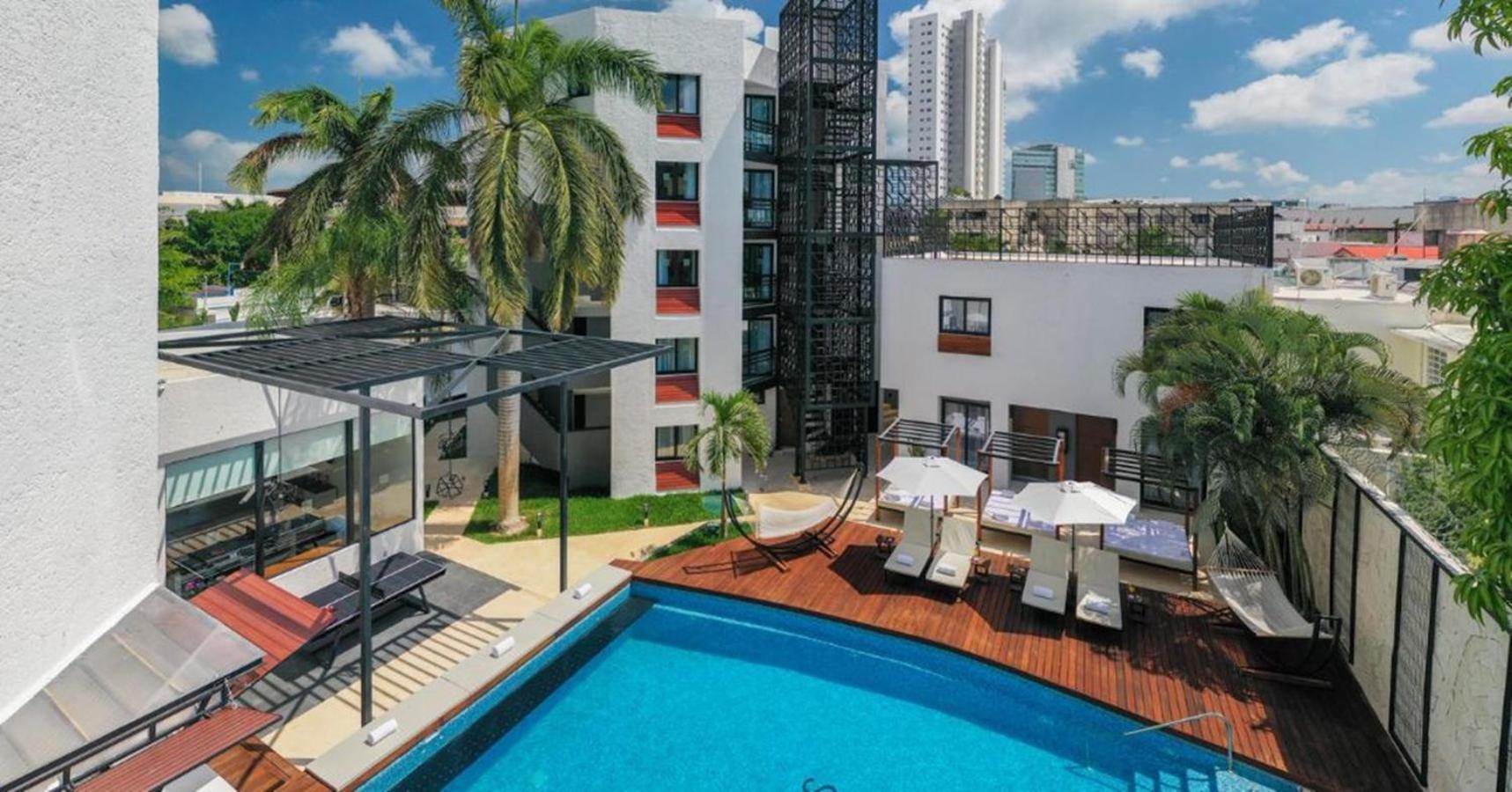 Seven Boutique Apartments Cancun Bagian luar foto
